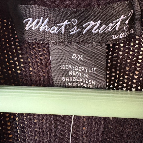 Jessica Simpson Black and Purple Striped Cardigan - Picture 2 of 5